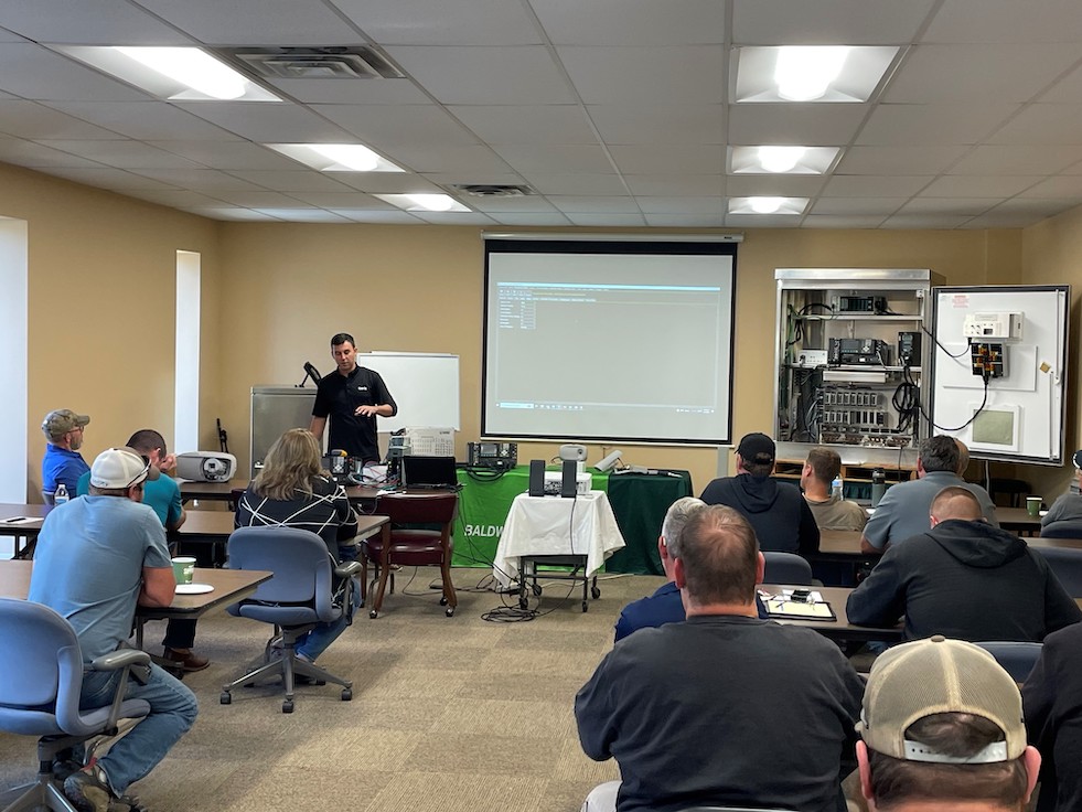 Iteris personnel holding an in-person training session