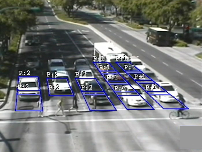 PedTrax provides bi-directional counting and speed tracking of pedestrians within the cross-walk, automatically collecting this information after normal vehicle detection has been implemented. 