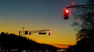 Sunrise at intersection