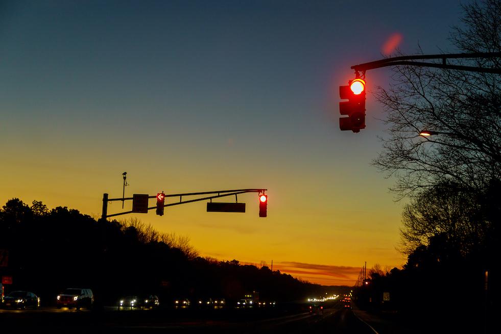 Sunrise at intersection